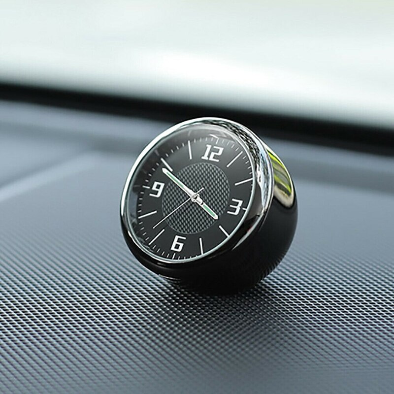 Auto Uhr Fürs Armaturenbrett - Elegante Zeitanzeige In Silber