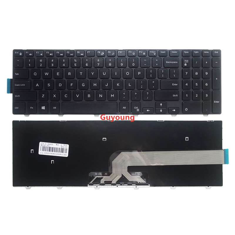 US Keyboard FOR DELL Inspiron 15 3552 3541 3543 3542 3559 3565 3567 3551 3558 5566 5748 5749 5755 5758 5759 backlight keyboard