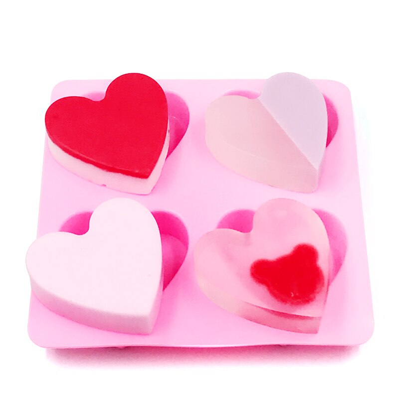 DIY zeep siliconen mal hart liefde Zelfgemaakte Zeep ongeveer 45 gram mallen