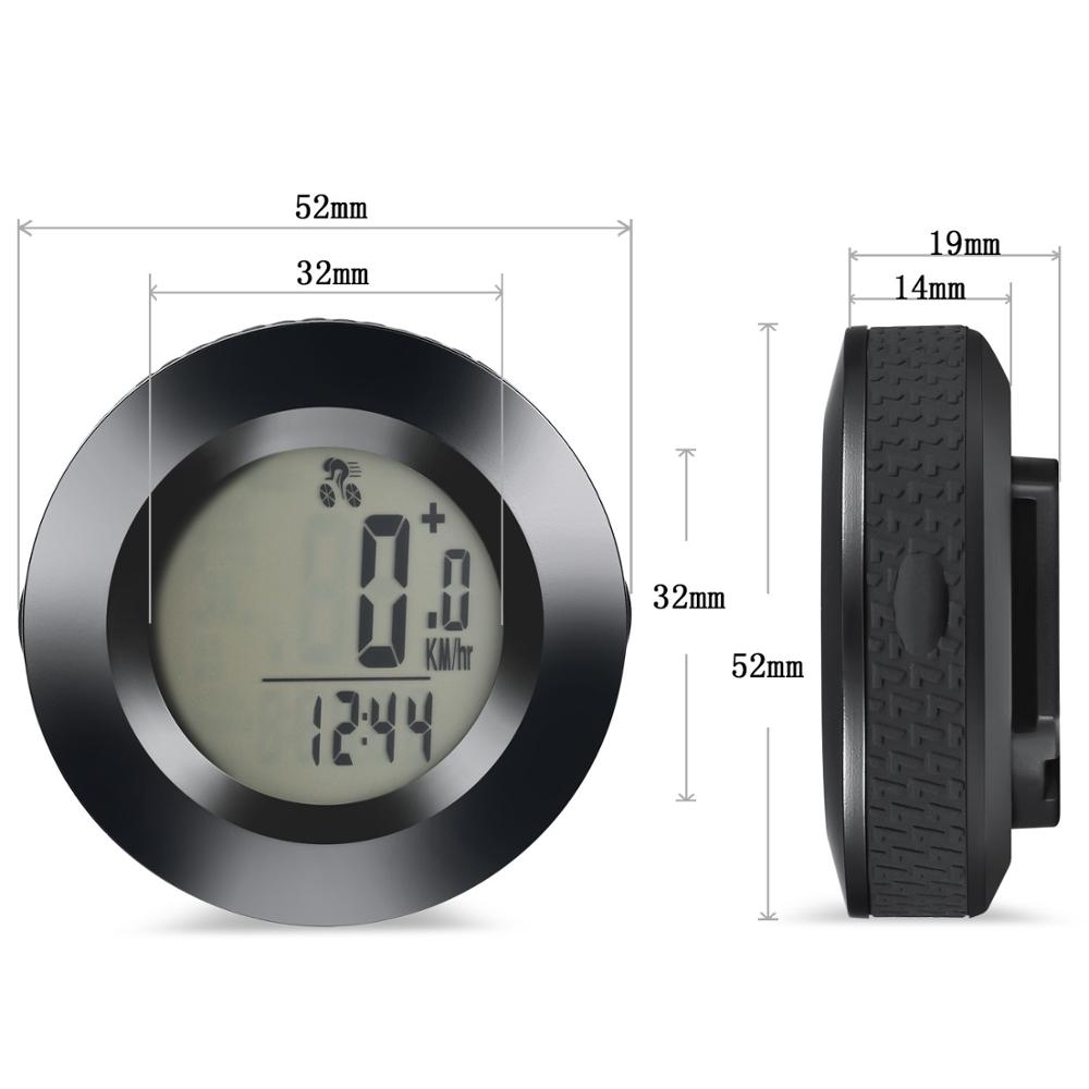 MTB Bike Wireless Bicycle Computer Speedometer LED Digital Backlight Riding Luminous Computer Odometer Round Stopwatch Rainproof