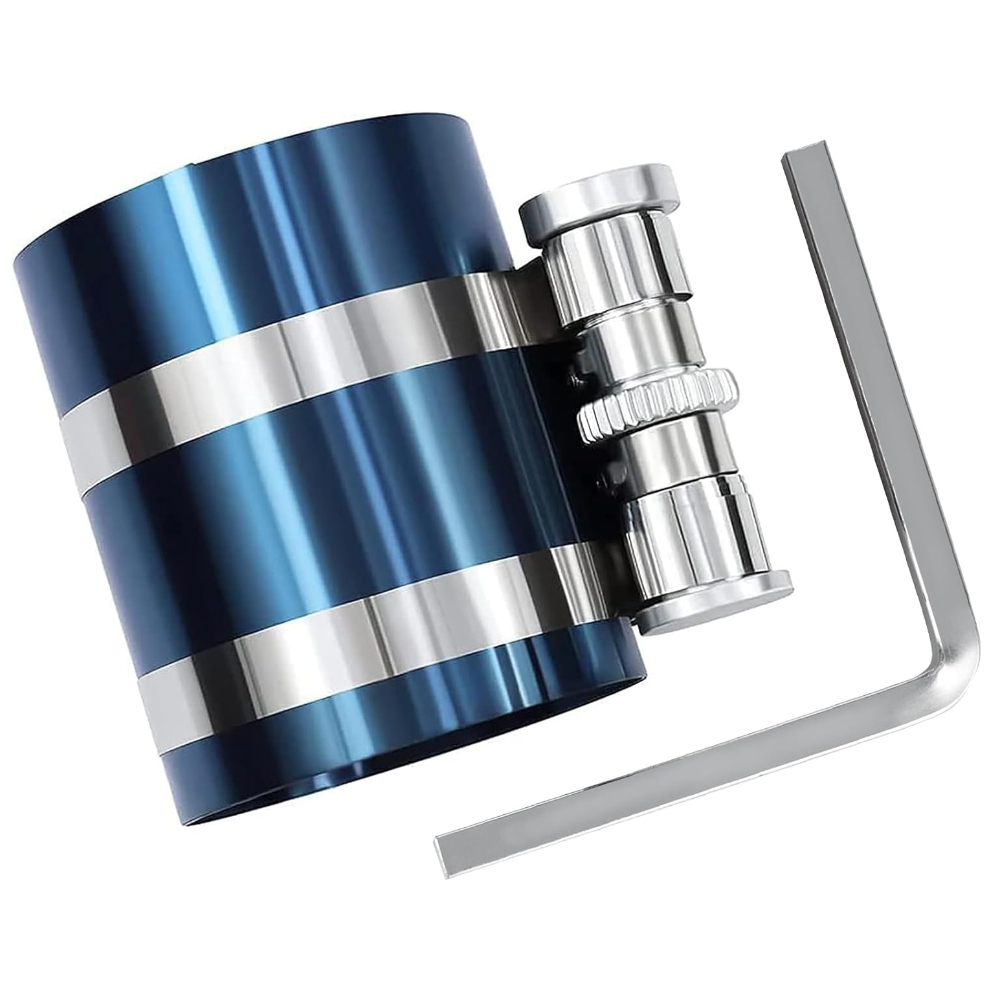 Herramienta de compresor de anillo de pistón de 3 ", herramienta de instalación de anillo de pistón de trinquete ajustable, rango de compresión ajustable, coche de 2 "-6,9"