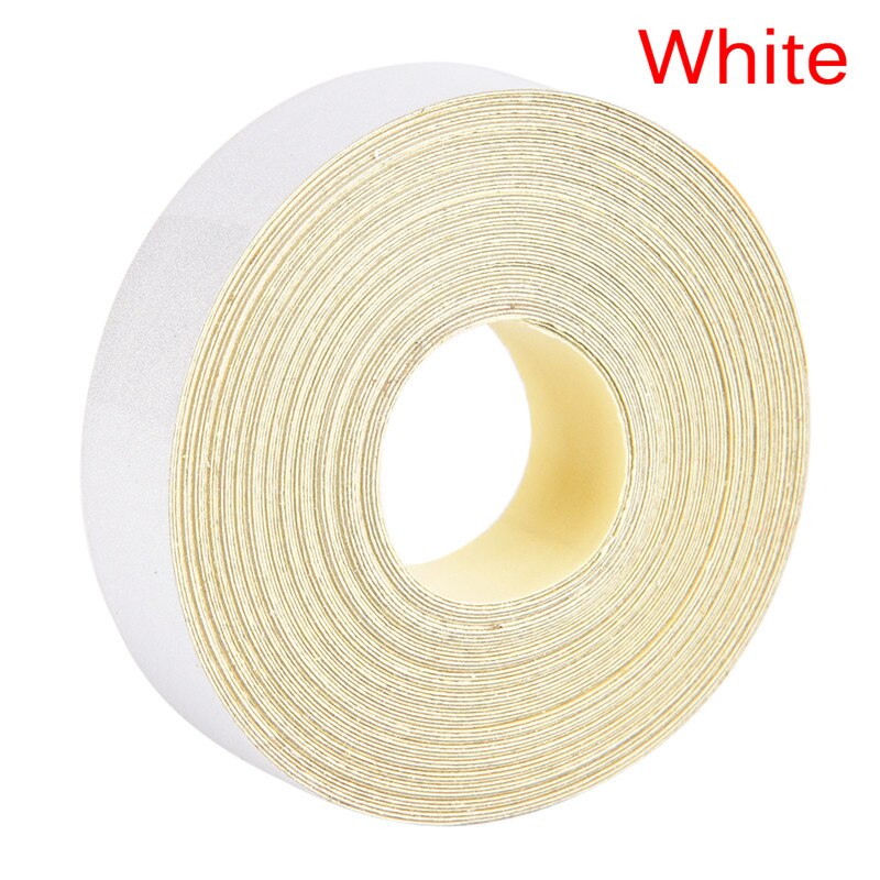 Auto Car Tape Light Reflective Sticker 5M Light Sensitive Straight Strip Reflector Visual Warning Figments Safe Bike Motorcycle: White
