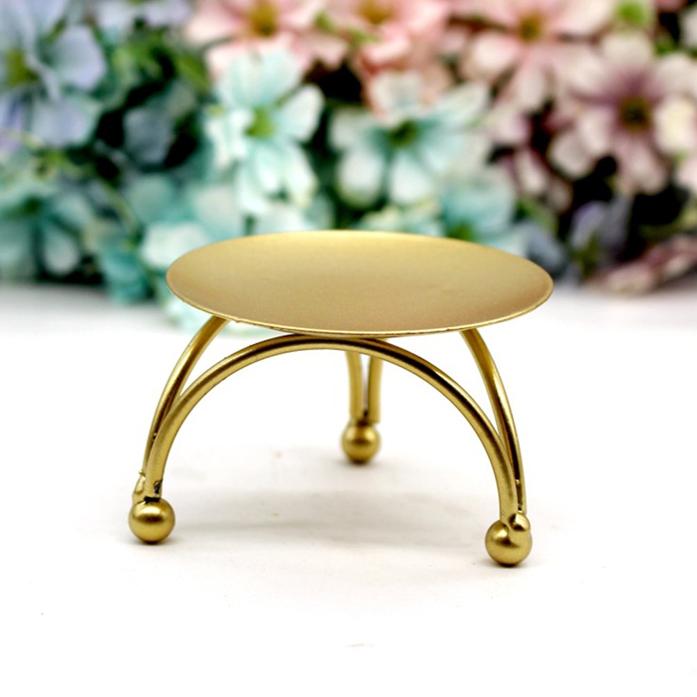 Chandelier mariage rond maison chandelier barre décor de bureau ornement petit romantique bougeoir fête géométrique fer Art