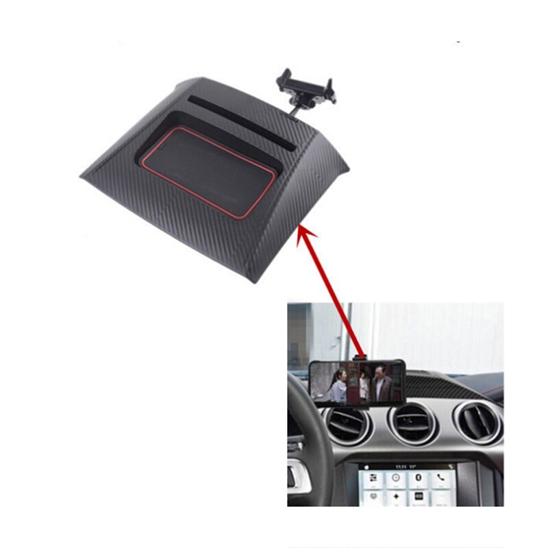 Car Multi-Mount Dash Phone Holder Storage Box for Ford Mustang Interior