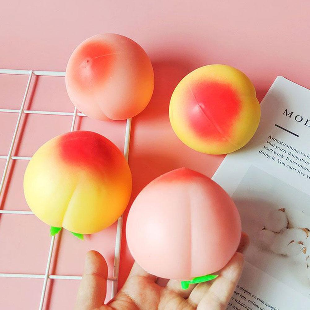 Mond Kuchen Wassermelone Pfirsich Hamburger Mais Anti betonen Ball Lustige Gerät entlüften Dekompression Spielzeug Autismus betonen Linderung Spielzeug