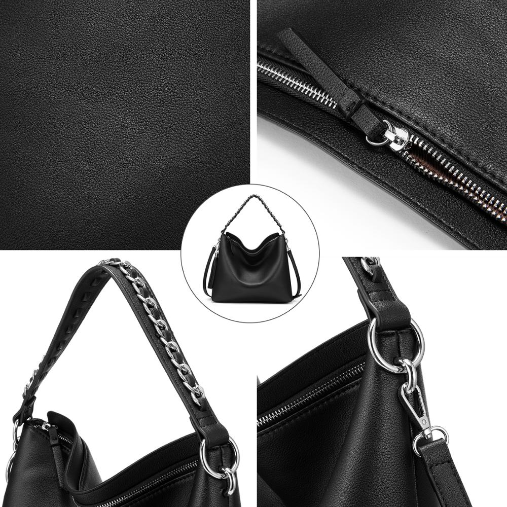 Bolso de mujer LOVEVOOK Bolso grande hobo set para damas bolso de hombro famoso bolso cruzado de cuero pu mini bolso de maquillaje embrague