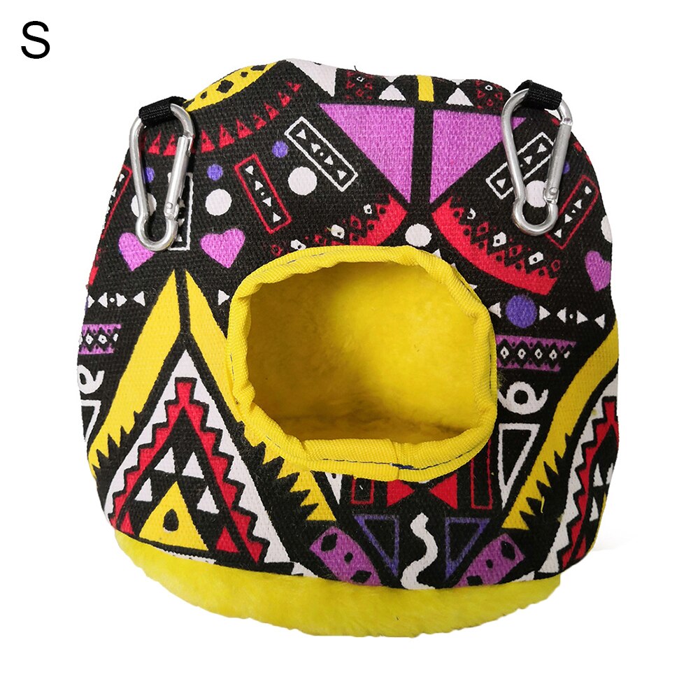 Sales! Aankomst Huisdier Vogel Papegaai Uil Print Zachte Warme Opknoping Kooi Huis Slaap Tent Bed Grot Nesten