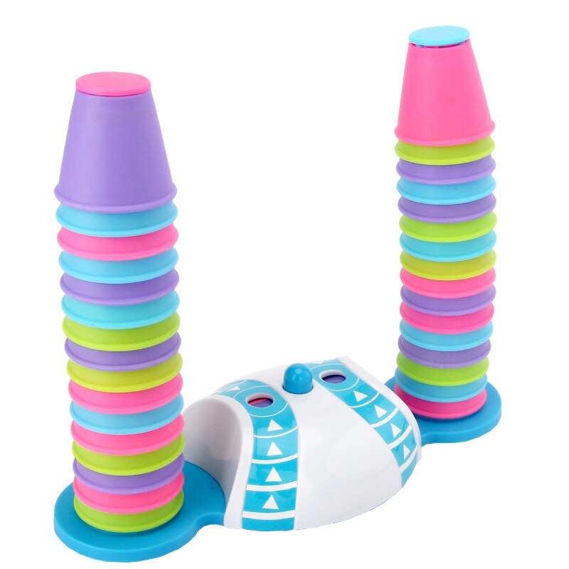 Lustige Stapeln Tasse Spiel Spielzeug Sport Stapeln Tassen Bord Spiele Spielzeug einstellen Party Kind für freundlicher: Ursprünglich Titel