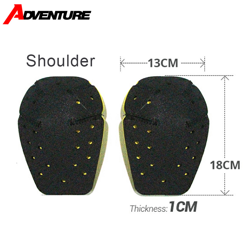 Motorcycle Protective Gear Back Protection Motocross Jacket CE Protector Shoulder Pads Elbow Pads Motorcycle Equipment Insert: Dark Grey