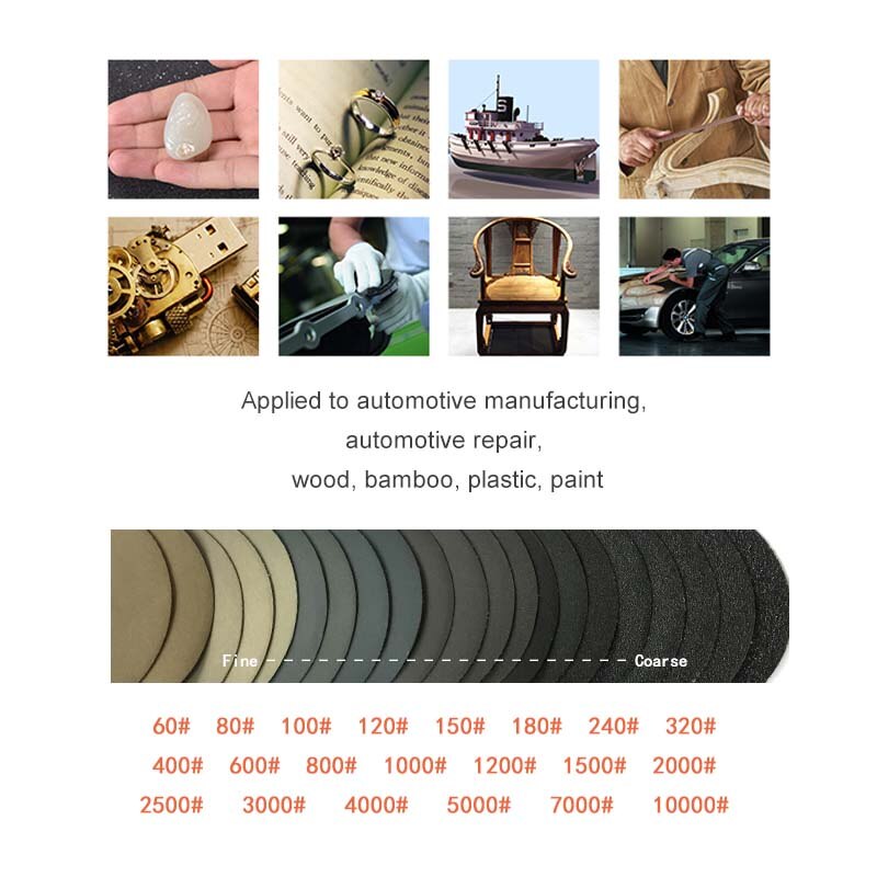 SenmaiTools 120 stuks 50mm schuurpapier klittenband voor