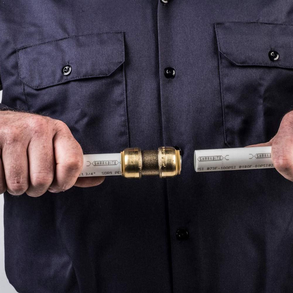 Straight Coupling Pipe Fittings Push 1/2 Lead-free Compression Brass Tube Pipe Compression oil Ferrule Tube brass Fitting F4J7