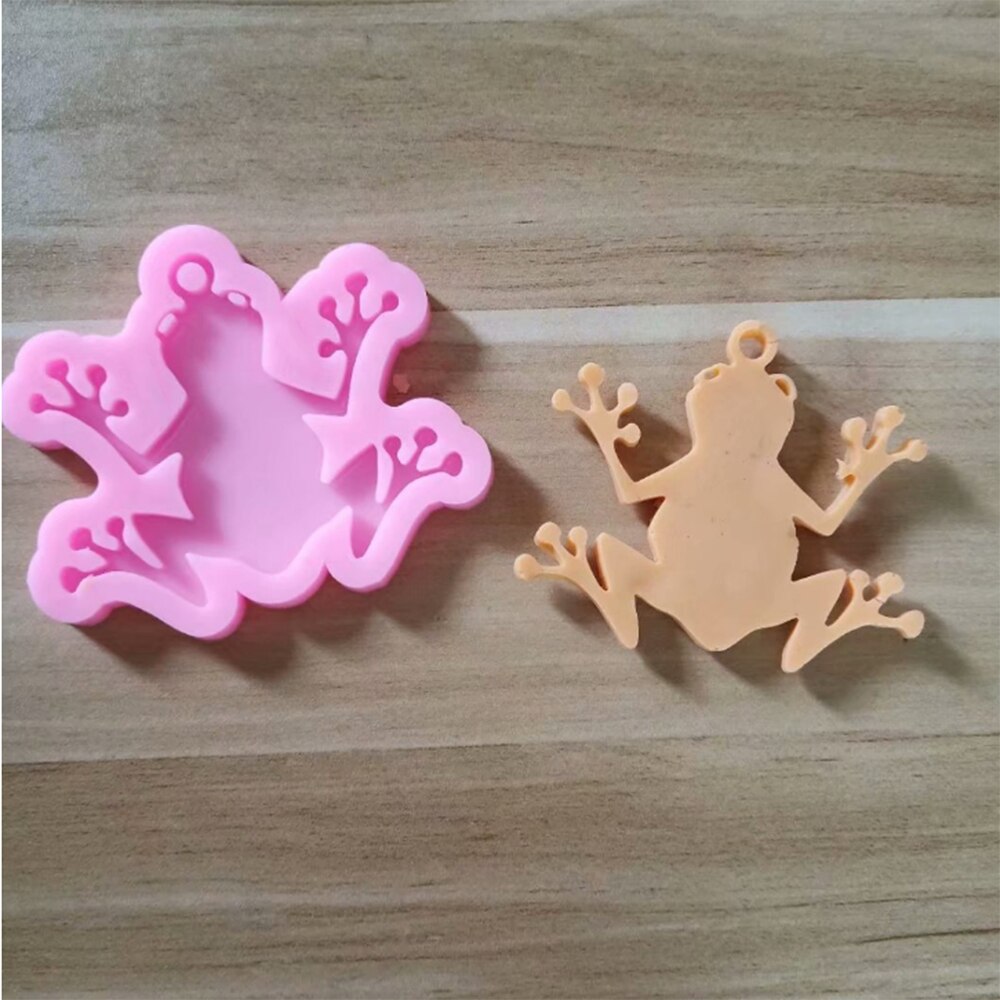 Llaveros familia tortuga brillante molde de silicona DIY tortuga mamá y bebé joyería hacer moldes de arcilla polímeros molde de resina epoxi