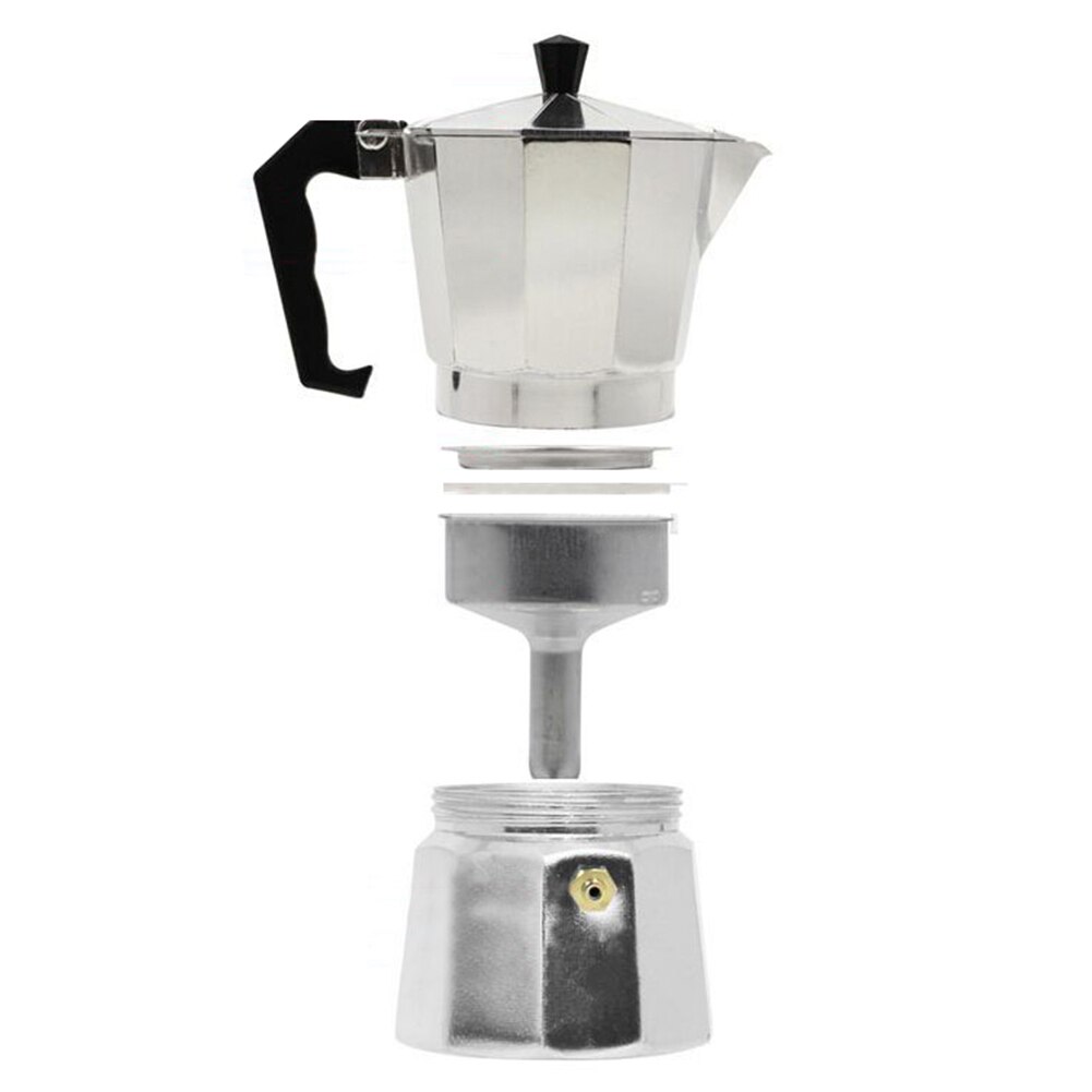 Alumiiniset kahvinkeittimet italialainen mokkapannu espressokahvikone espressokahvikone perkolaattori liesitaso kahvinkeitin 50/150/300/450/600ml
