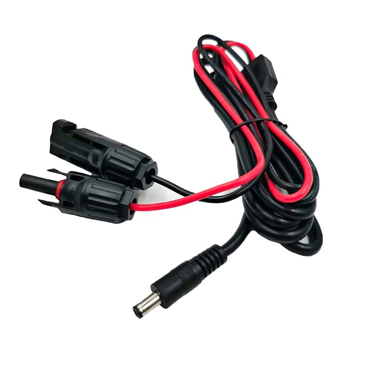 Solar Panel Connectors to DC Extension Cable 16AWG With DC 5.5mmx2.1mm,DC 3.5x1.35mm,DC 5.5x2.5mm And DC8mm Adapter