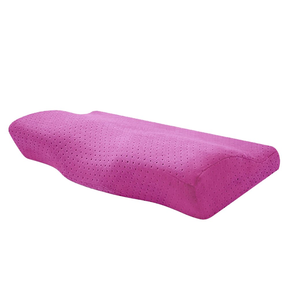 Memory Foam Kussen Voor Slaap Cervicale Kussens Vlinder Vormige Memory Kussens Ontspannen De Cervicale Wervelkolom Volwassen Trage Rebound: Purple