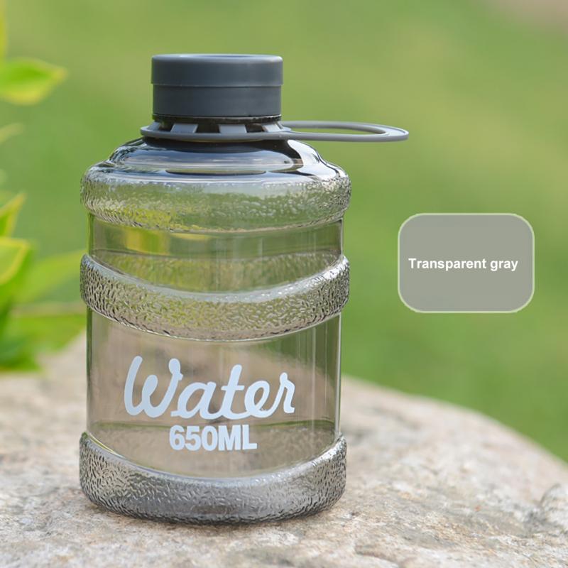 650ml plasthinkar koppar bärbar resistent lämplig för barn stor kapacitet vattenflaskor drinkware: 05