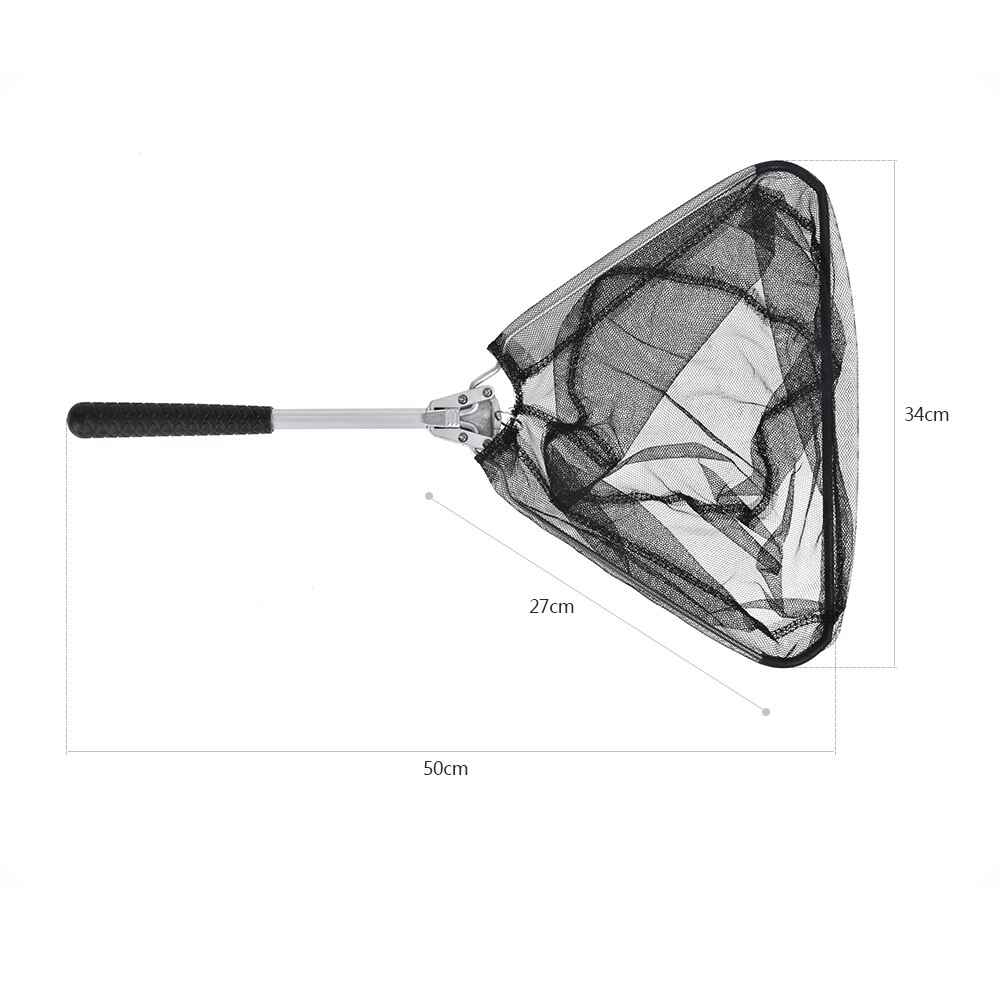 Portable Fishing Nets Aluminum Alloy Telescoping Foldable Landing Net Network Trap Fishing Hand Net Durable Catching Fishes