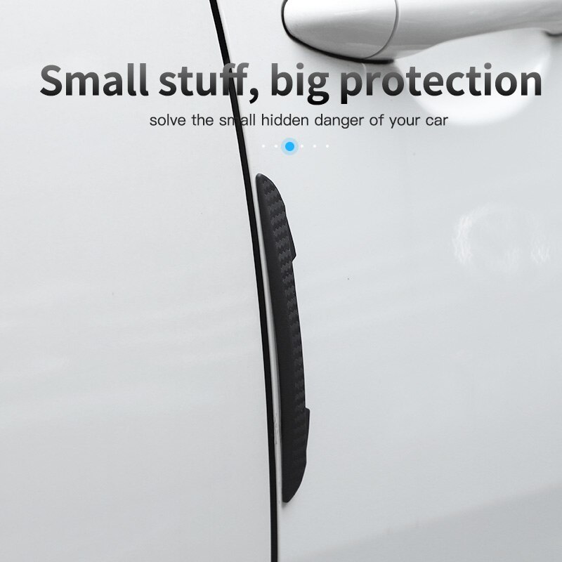 KUULAA 4Pcs Car Anti-Collision Strip Car Door Guard Protector Door Edge Trim Guards Styling Moulding Anti-Scratch Sticker