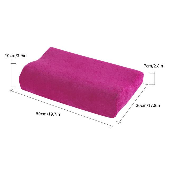 U-shape Memory Pillow Latex Neckrest Pillow Foam Orthopedic Pillow Fiber Slow Rebound Soft Pillow Massager Cervical Health: D