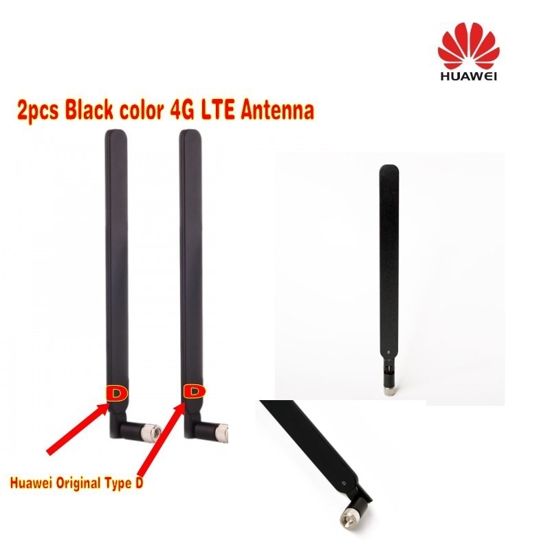 HUAWEI Originais 4G LTE SMA 2x Antena Externa para B315 B310 B525 D-tipo Preto