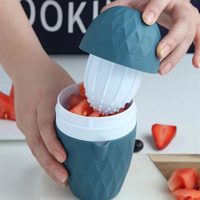 Tragbare Zitruspresse Maschine Küche Manuelle Orange Entsafter Mini Zitronenpresse Kunststoff Obst Werkzeug Küche Zubehör
