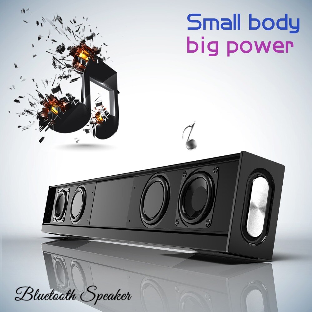 Super Bass Home Theater Soundbar TV Speaker Subwoofer Bluetooth Column S688 20W Wireless Bluetooth Speaker Portable