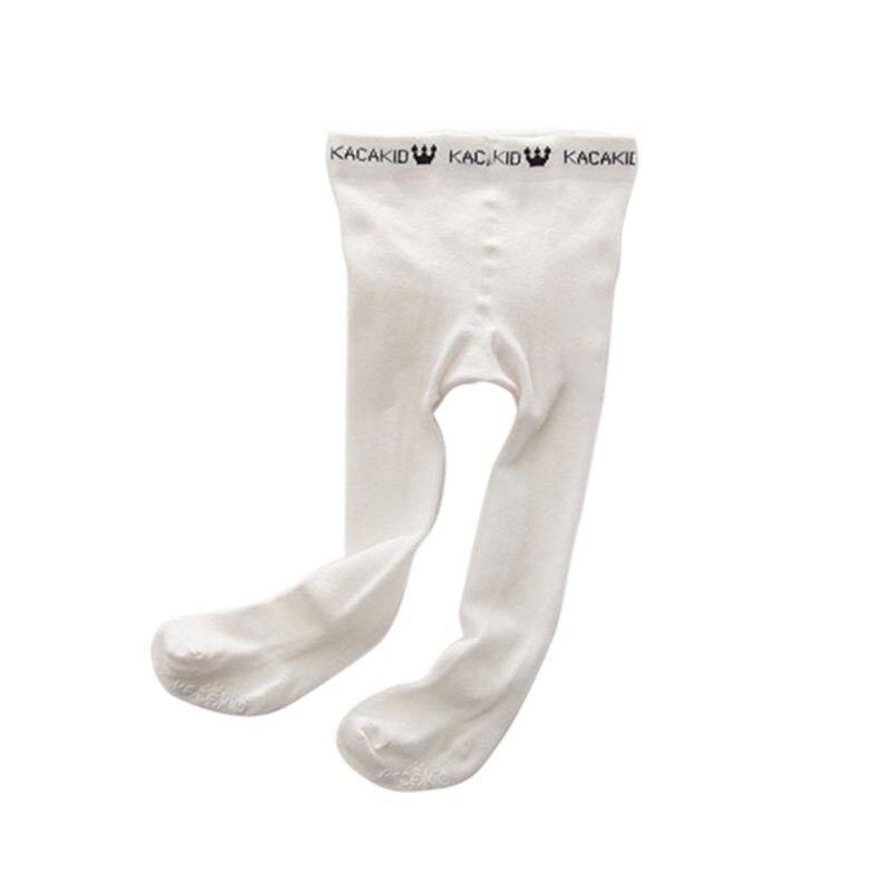 0-4y børn børn baby pige strømpebukser blonder pp bund anti-slip tights strømper: Hvid / M  (2-4y)