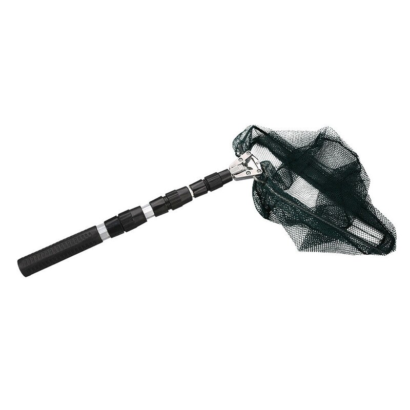 Telescopic Folding Aluminum Handle Retractable Fishing Landing Net Foldable 3 Section Extending Pole Fishing Tool For Fly Fish