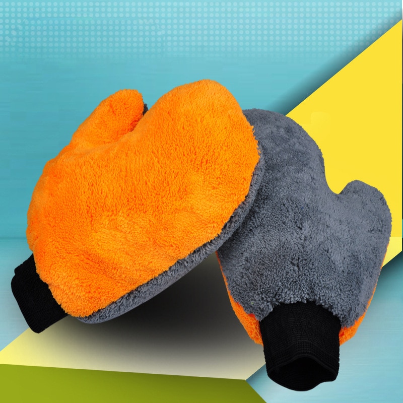 1 Stks Wasstraat Doeken Handschoen Mitt Zachte Mesh Backing geen Kras Ultrafijne Vezels Chenille Microfiber Voor Wasstraat En schoonmaken