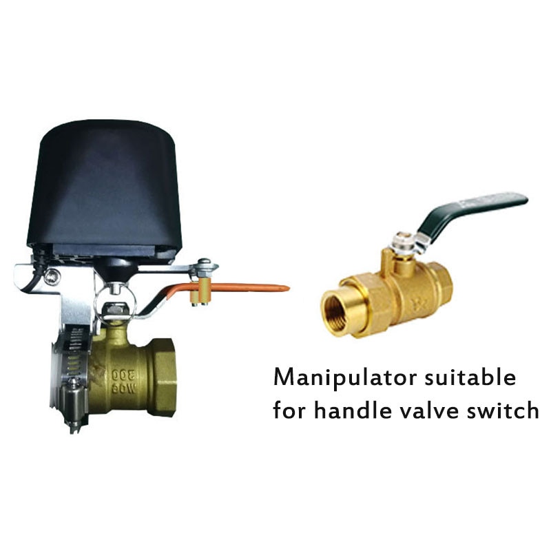 Smart Home Zigbee Smart Water/Gas Valve Automation Control Smart Valve Handle Valve Switch ，for Alexa Google Assistant IFTTT