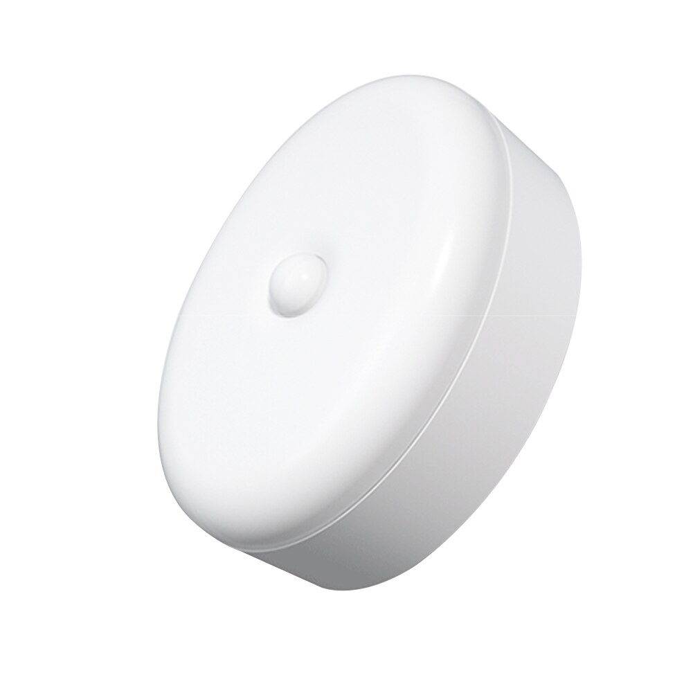 Wireless LED Motion Sensor Light Bedroom Wardrobe Closet Aisle Night Light NDS: milky