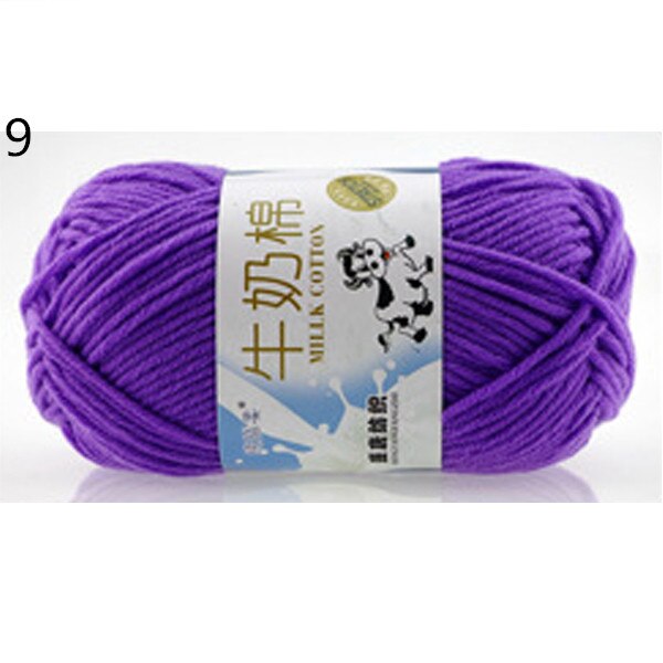 Warm DIY Milk Cotton Yarn Baby Wool Yarn for Knitting Children Hand Knitted Yarn Knit Blanket Crochet Yarn: 9