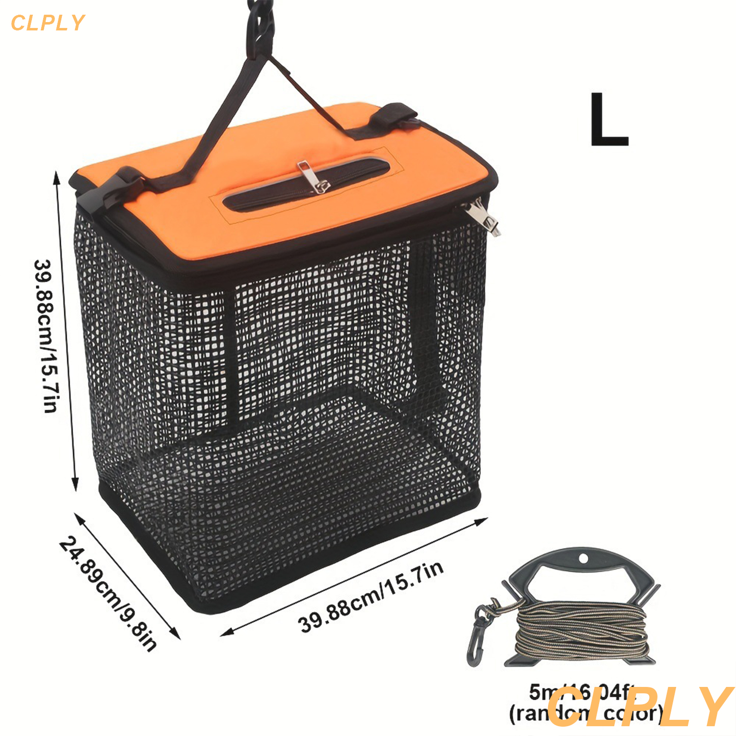 Floating Fish Basket Fish Basket for Caught Fish Foldable Fishing Holder Minnow Bucket Portable Collapsible Mesh Fishing Bait: WHITE
