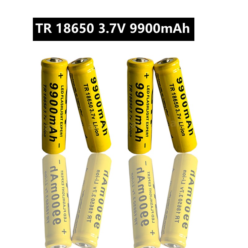.Batería de iones de litio GTF 18650 For Original, linterna recargable 18650, 3,7 V, 9900 MAH For para Linterna + cargador