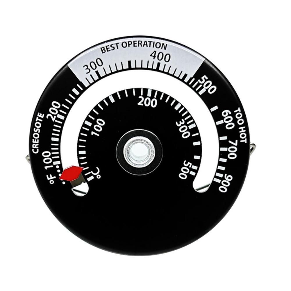 Poêle magnétique thermomètre thermoalimenté pour bois à bois, poêle à bois, brûleur de cheminée, ventilateur thermomètre avec grand écran LED