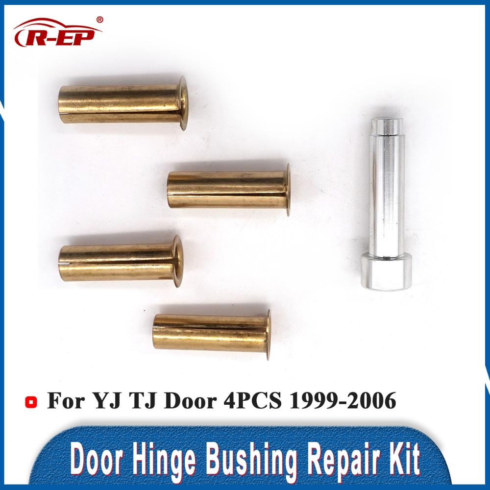 R-EP Door Hinge Bushing Repair Kits for Jeep Wrangler YJ TJ 4PCS 1999-2006 with Tuning Car Door Hinge Pin