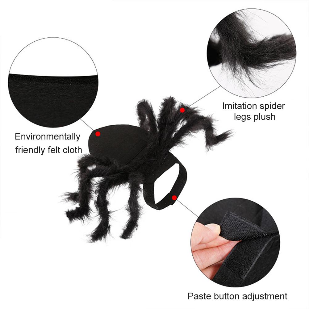 Halloween Haustier Spinne Kleidung Hund Katze Kostümich Grusel Simulation Plüsch Spinnen Haustier Kleid hoch Party Leistung Kleidung