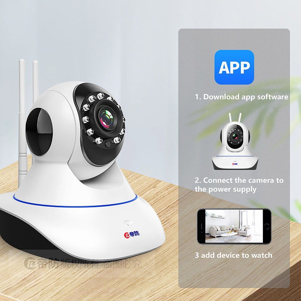 Wireless Camera 360 Degree Home Surveillance Camera WIFI Remote HD Monitor Support For Android And iOS System Smartphones