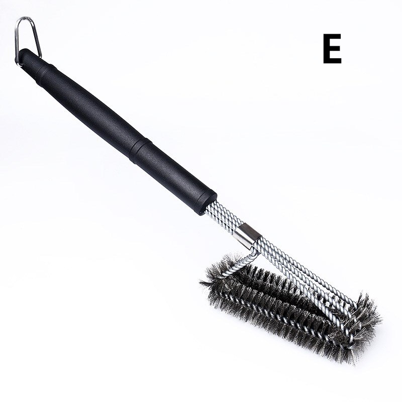 Cepillo y rascador para parrilla, el mejor limpiador del BBQ, herramientas perfectas para todo tipo de parrilla, incluido Weber, accesorios para barbacoa ideales: E