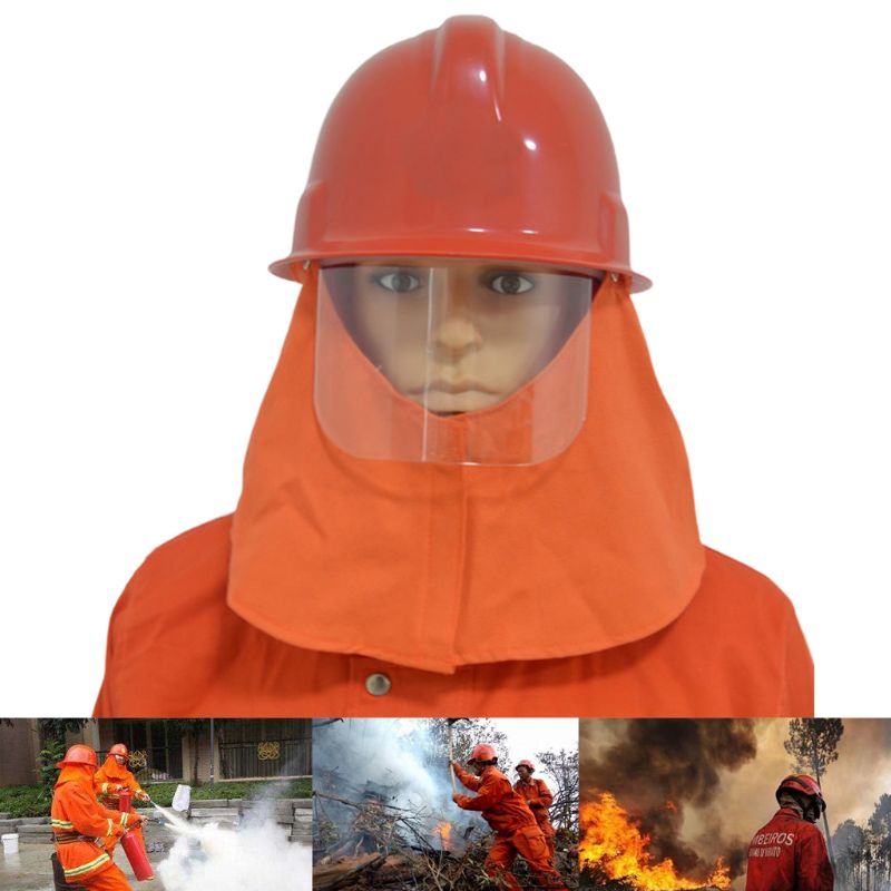 Räddningshjälm brandman hjälm skyddande skydd mössa glasögon capf hatt