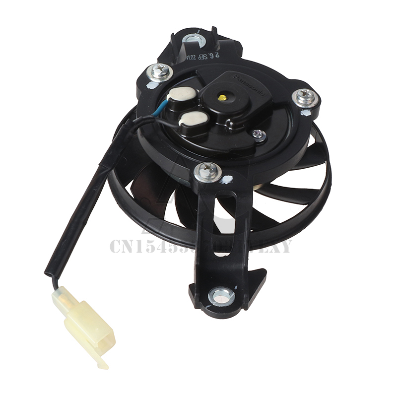 Motorcycle cooling fan with plug 12V ultra-thin electric radiator server fan for 150c 200cc 250cc 450cc off-road vehicle