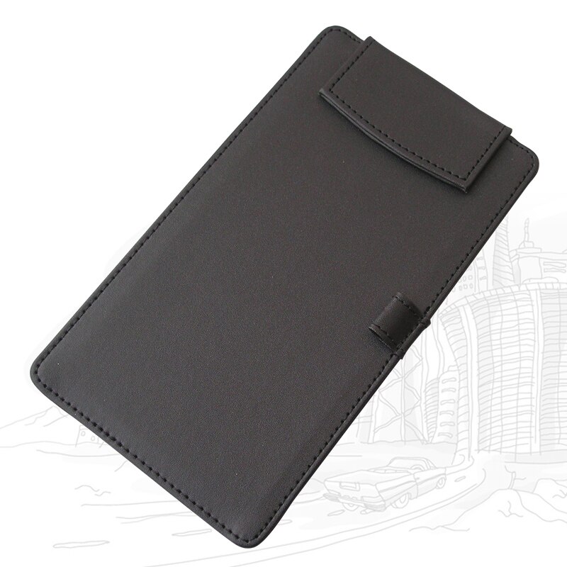A4 A5 A6 Paper File Folder PU Leather Document Clipboard for Meeting Report Magnetic Drawing & Writing Pad Menu Clip Board: 1203 A6 black