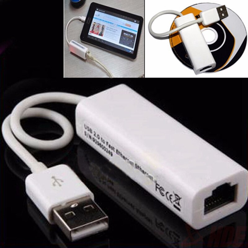 Portable 1Pcs Rtl8152 Chips Usb 2.0 To Rj45 Network Card Lan Adapter 10/100Mbps For Tablet Pc Win 7 8 10 Xp