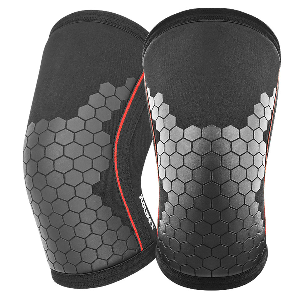 AOLIKES Elleboogmouwen (paar), ondersteuning voor gewichtheffen, powerlifting, squat, basketbal en tennis, 7 mm neopreen compressiebrace: XL / WHITE