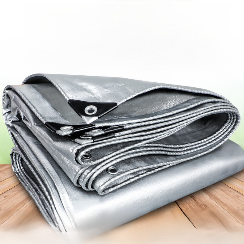 Kuorma-auton ulkokäyttöön tarkoitettu aurinkosuojakangas, vedenpitävä kaksinkertainen hopeinen aurinkosuojakangas, paksunnettu pressu, sateenkestävä kangas, paksunnettu aurinkosuoja: Armeijan vihreä