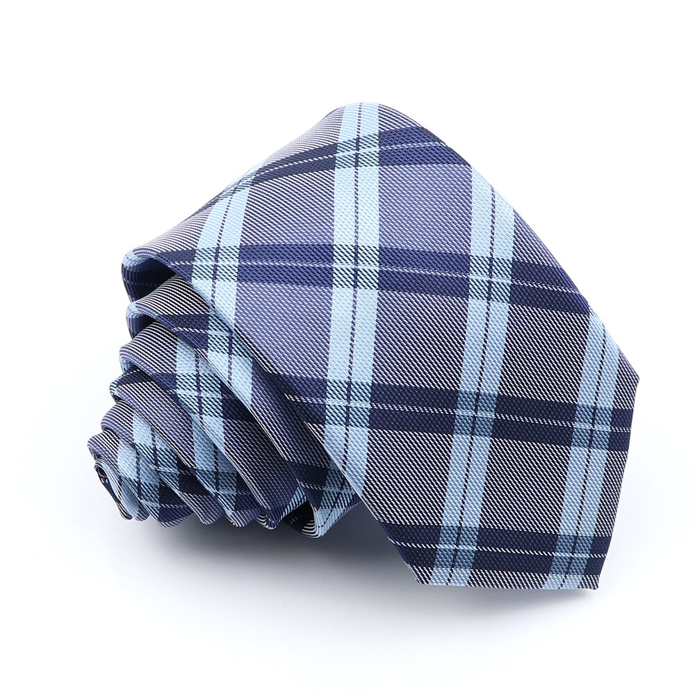 Corbata Negra a rayas para hombre, corbatas a cuadros de Color sólido de 6cm, azul y rojo, accesorios de uso diario, corbata, de de boda para hombre: 21