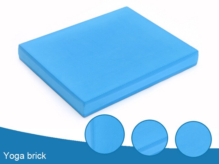 Anti-Slip Zachte Balans Pad Tpe Yoga Blok Pad Dikke Balans Pad Balancer Fitness Training Yoga Pilates Balance Board: Blauw
