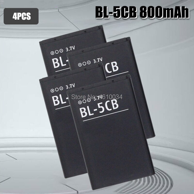 BL-5CB Bl 5CB Batterij Voor Nokia 1800 E60 3600 3660 6620 6108 3108 2135 6086 6108 6230 6820 7610 Batterijen: 4pcs