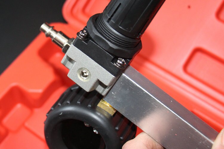 0-100PSI Double Petrol Gas Engine Cylinder Compressor Gauge Meter Test Pressure Compression Tester Leakage Diagnostic Tool