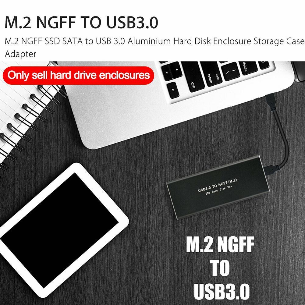 Usb 3.0 Hdd Behuizing M.2 Ngff Te USB3.0 Ssd Sata Harde Hoge Schijf Doos Voor 22*30Mm Gevallen mobiele 22*42Mm 22*60Mm Drive Spped C V6B6